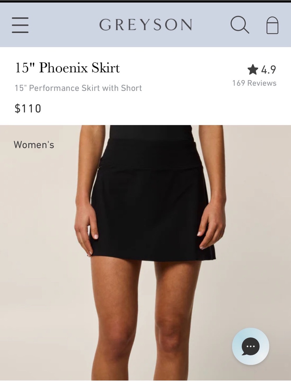 Greyson Black Skirt